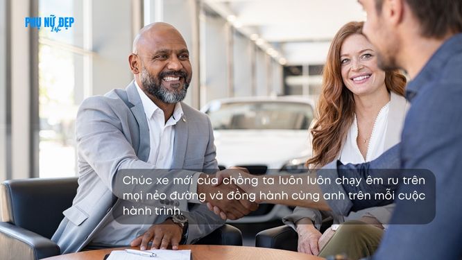Lời chúc chồng mua xe mới ngắn gọn, ý nghĩa