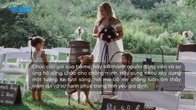 Lời chúc con gái đi lấy chồng được bố mẹ chồng yêu thương