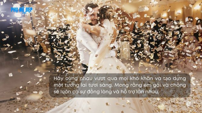 Lời chúc đám cưới em gái ý nghĩa, năm sau sinh quý tử