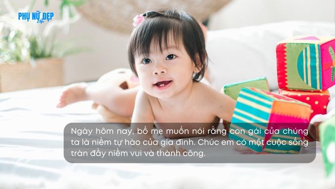 Stt chúc mừng sinh nhật con gái 1 tuổi độc đáo, ý nghĩa