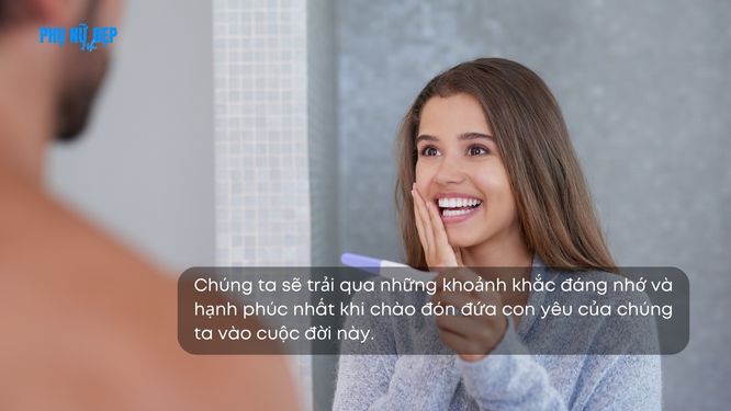 Stt hạnh phúc khi có con của đôi vợ chồng trẻ