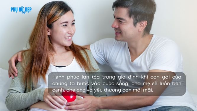 Stt hạnh phúc khi có con gái đầu lòng