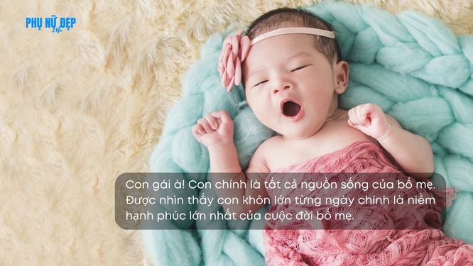 Stt hay về con gái đầu lòng bày tỏ tình cảm của bố mẹ