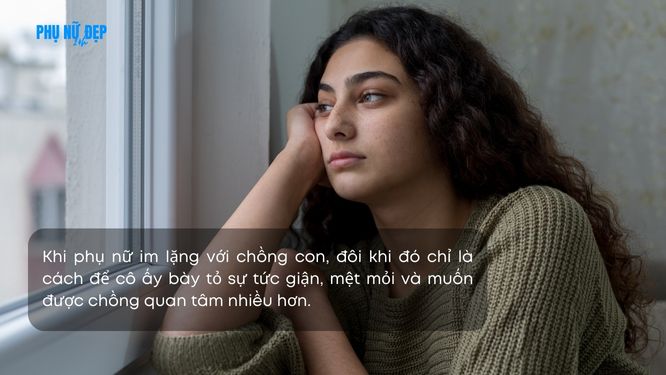 Stt khi phụ nữ im lặng với chồng con