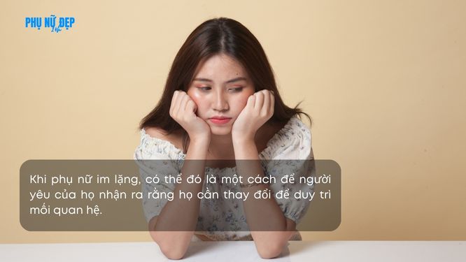 Stt khi phụ nữ im lặng với người yêu