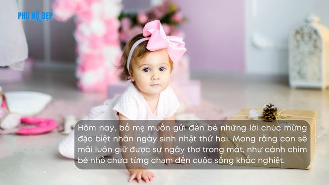 Stt chúc mừng sinh nhật con gái 2 tuổi luôn hồn nhiên, ngây thơ