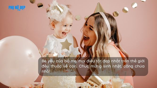 Stt chúc mừng sinh nhật con gái 2 tuổi ngắn gọn, ý nghĩa