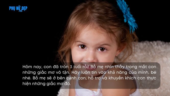 Stt chúc mừng sinh nhật con gái 3 tuổi luôn hồn nhiên, ngây thơ