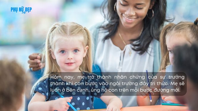 Stt ngày đầu tiên đi học của con dành cho mẹ đơn thân