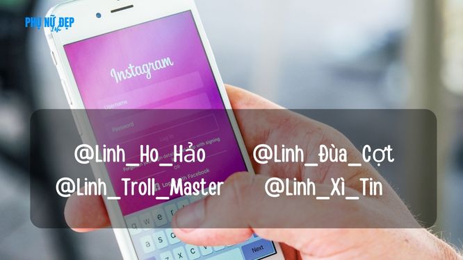 Tên Instagram hay cho tên Linh (nữ) hài hước