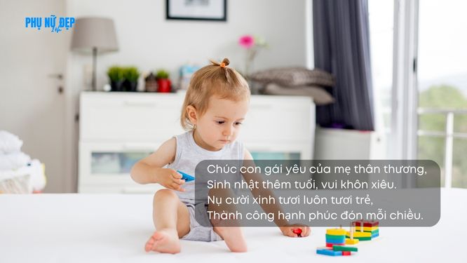 Thơ chúc mừng sinh nhật con gái 5 tuổi