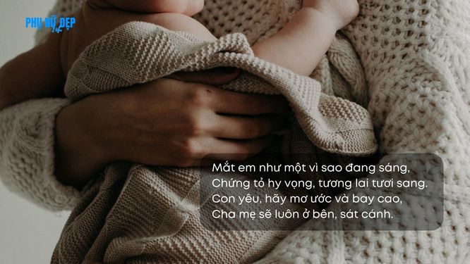 Thơ vì con mà cố gắng độc đáo, ý nghĩa