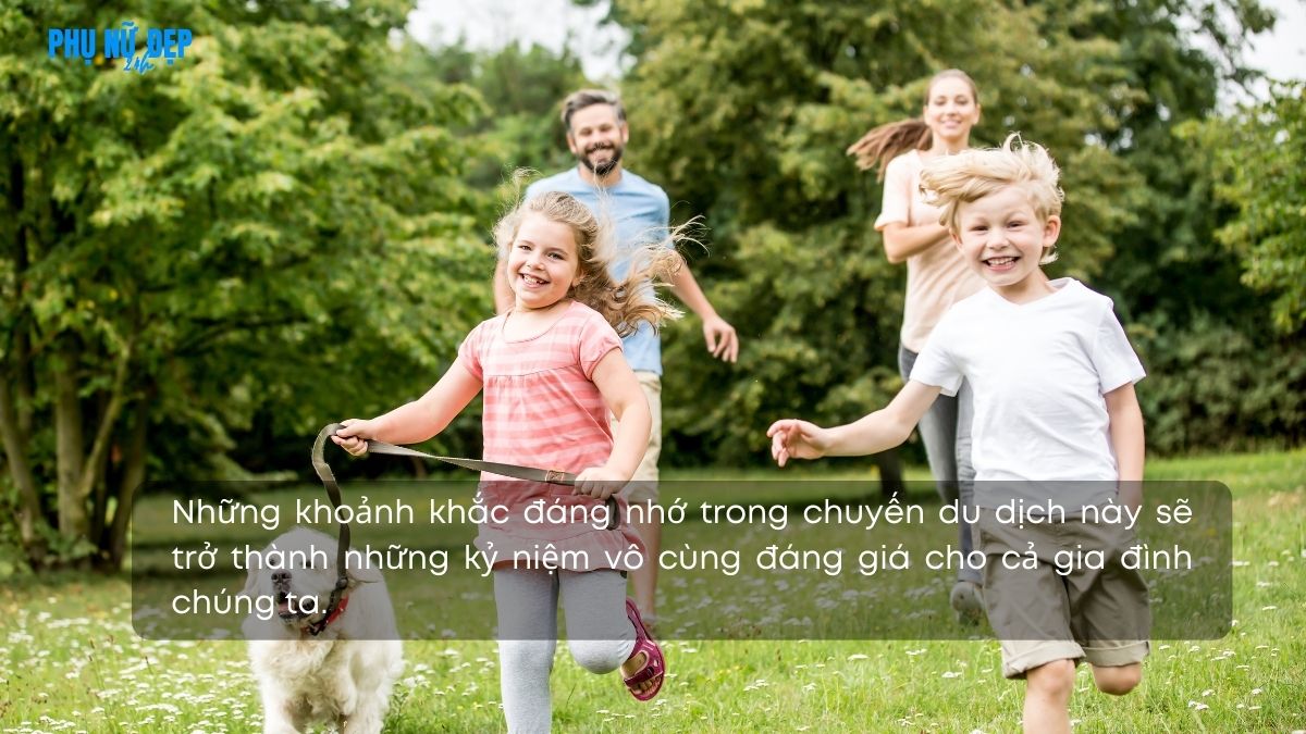 Stt đi chơi, đi du dịch cùng các con