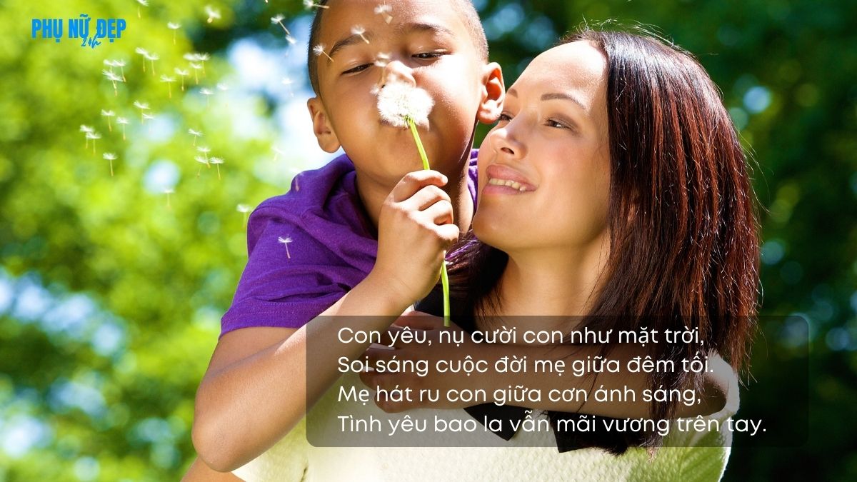 Thơ con là nguồn sống của mẹ