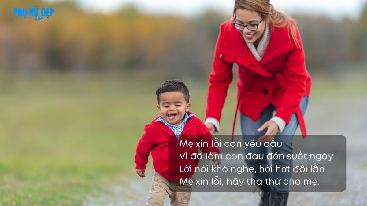 Thơ mẹ xin lỗi con yêu cảm động sâu sắc