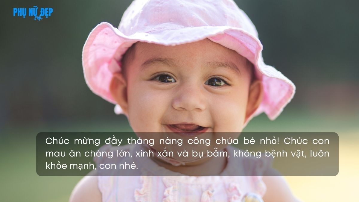 Stt đầy tháng con gái ý nghĩa, cảm động
