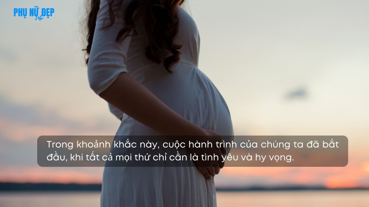 Stt thả thính cho mẹ bầu độc đáo, dễ thương