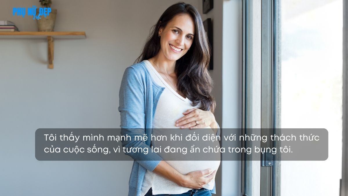 Stt thả thính cho mẹ bầu ngắn, yêu đời