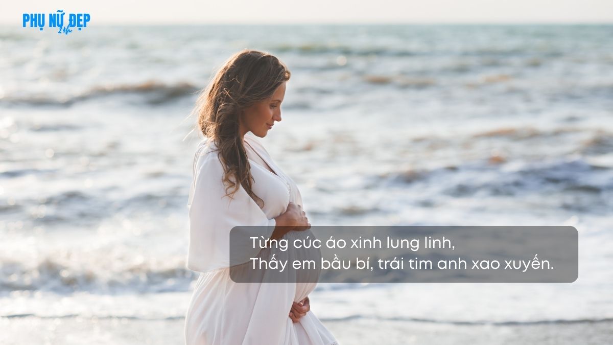 Thơ thả thính cho mẹ bầu