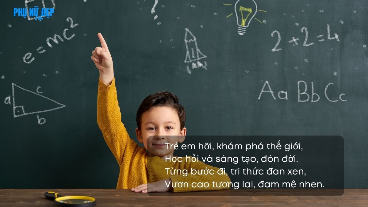 Những câu nói hay về giáo dục trẻ em viết bằng thơ