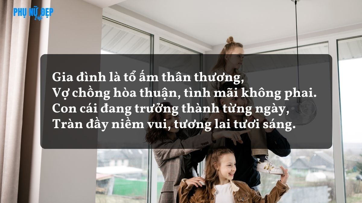 Stt hay về gia đình vợ chồng con cái viết bằng thơ