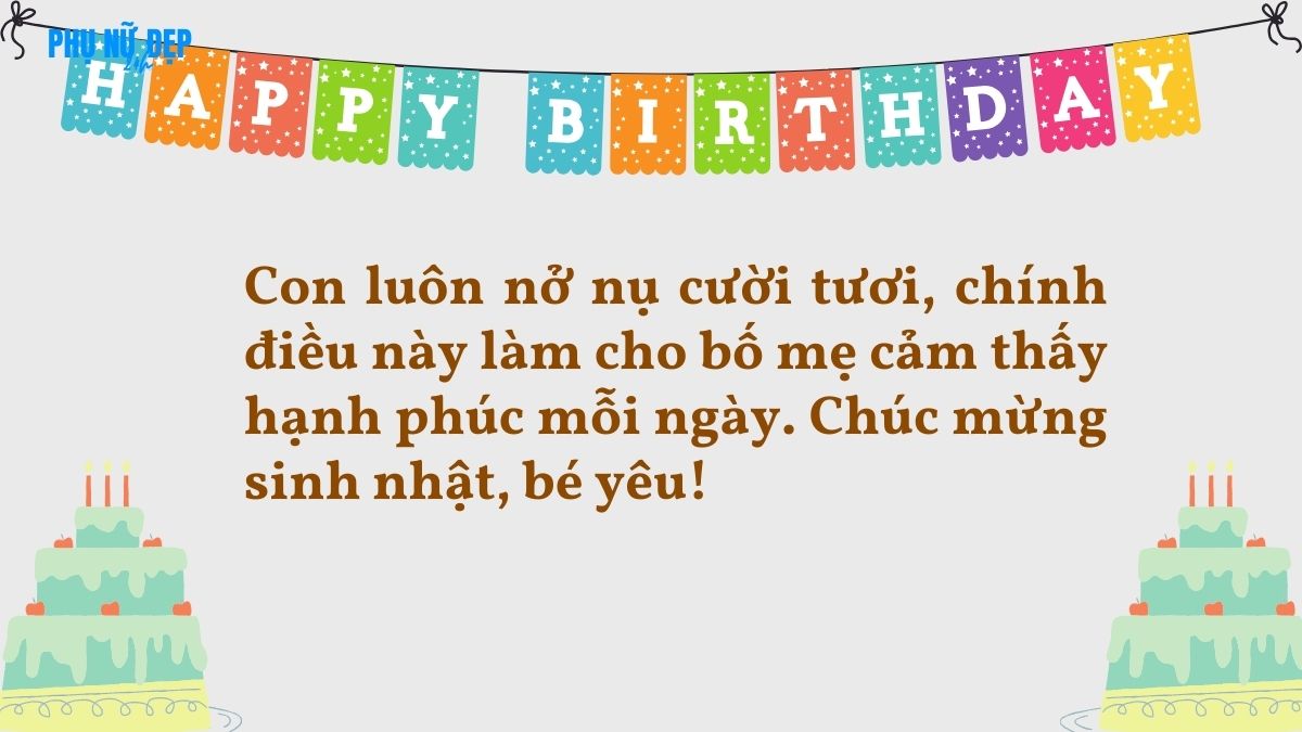 Stt chúc mừng sinh nhật con gái 7 tuổi ngoan ngoãn, luôn tươi cười