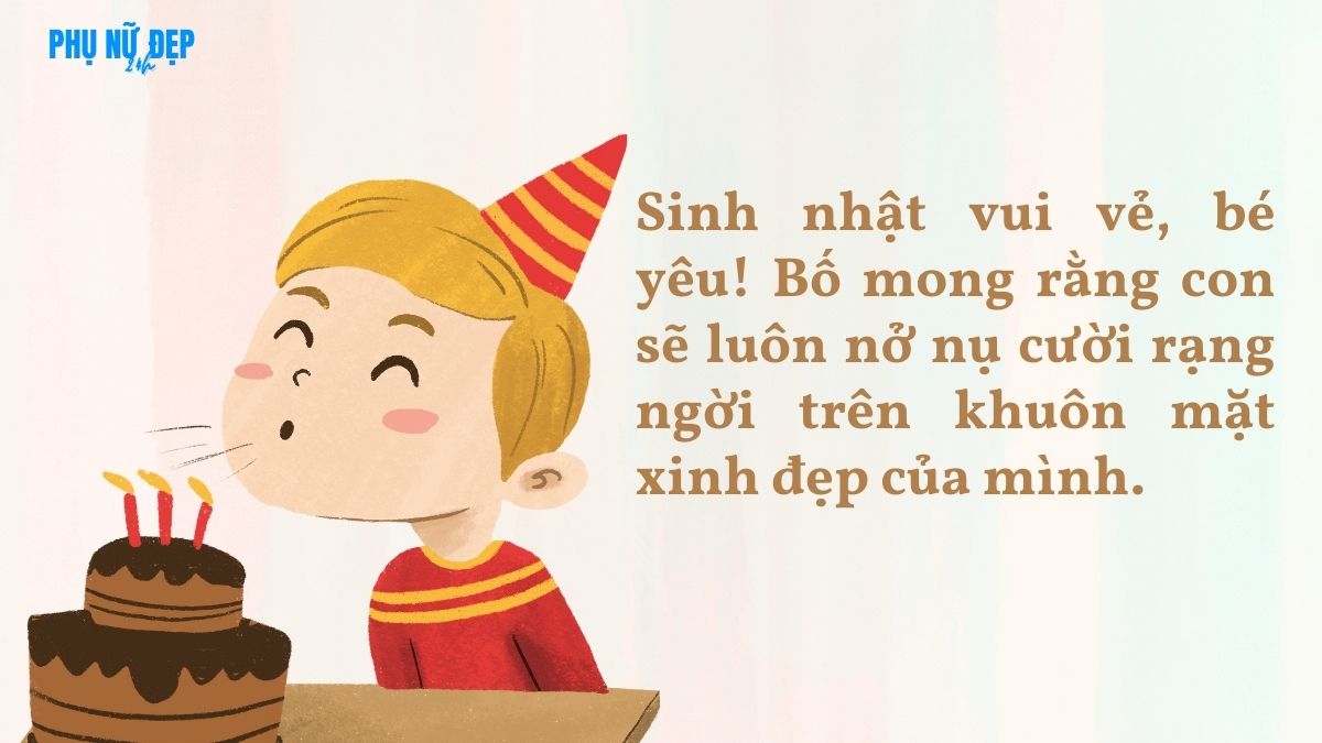 Stt chúc mừng sinh nhật con gái 9 tuổi dành cho bố gà trống nuôi con