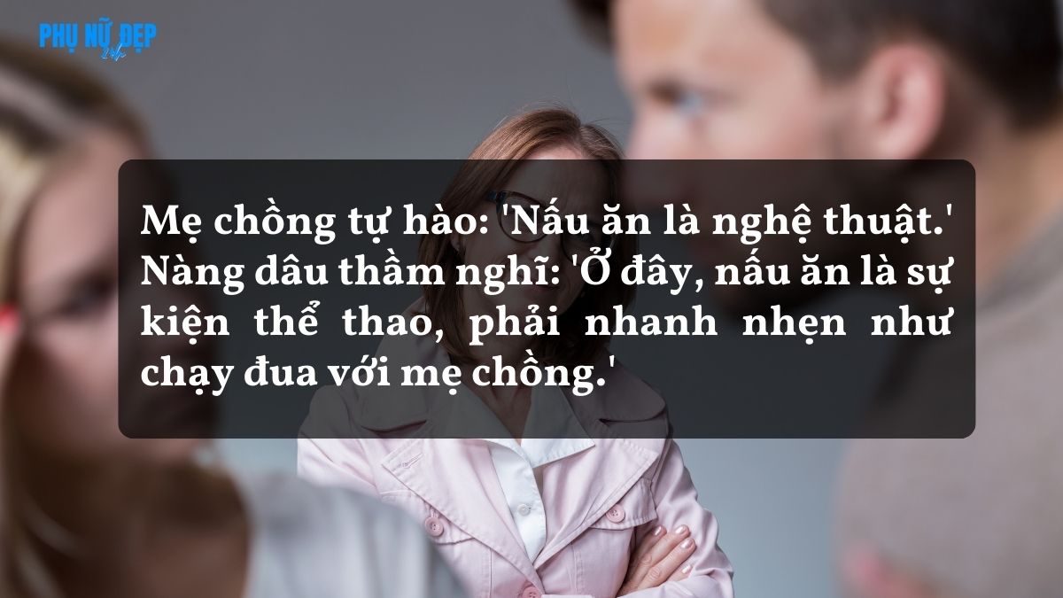 Stt mẹ chồng nàng dâu hài hước, dí dỏm