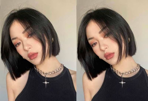 Cắt tóc ngắn bob ép thẳng sành điệu